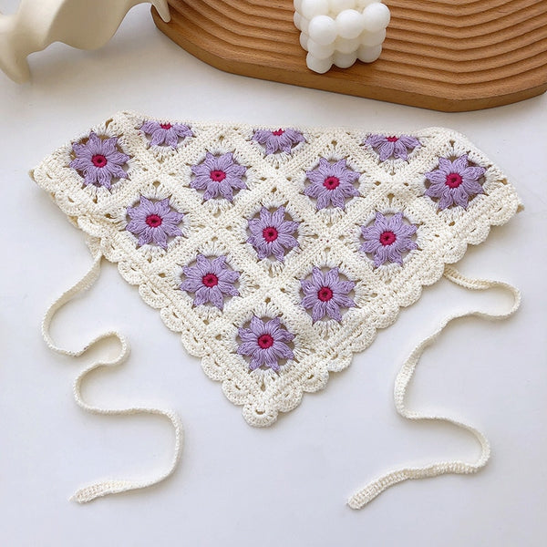 Trending Knitted  Y2k Crochet Hair Bandana