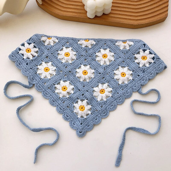 Trending Knitted  Y2k Crochet Hair Bandana