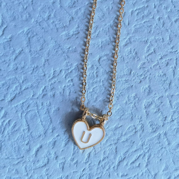 Sweetheart Initial Pendant Necklace