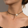 Y2k Material Girl Flower Choker Necklace