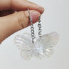 Transparent Y2k Butterfly Statement Drop Earrings