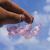 Transparent Y2k Butterfly Statement Drop Earrings