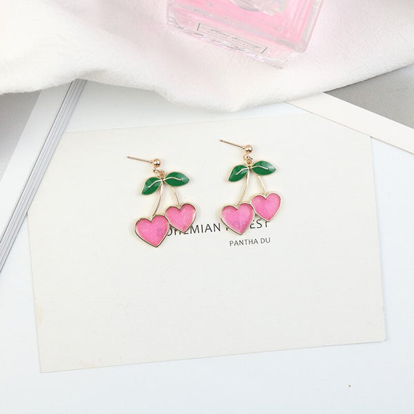 Cherry Love Dangle Earrings