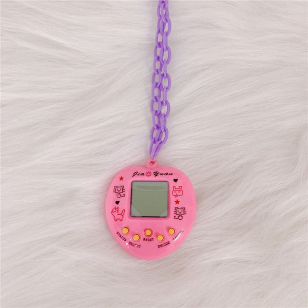 Y2k Digi Pet Statement Necklace