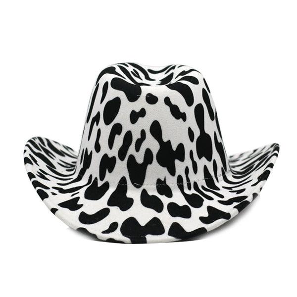 Y2k Baddie Cow Print Cowgirl Hat