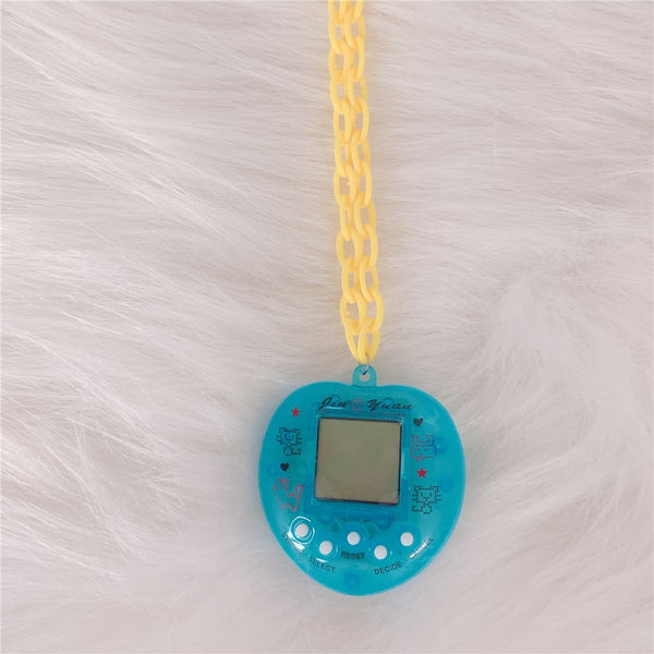 Y2k Digi Pet Statement Necklace