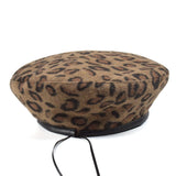 Chic Leopard Print Beret