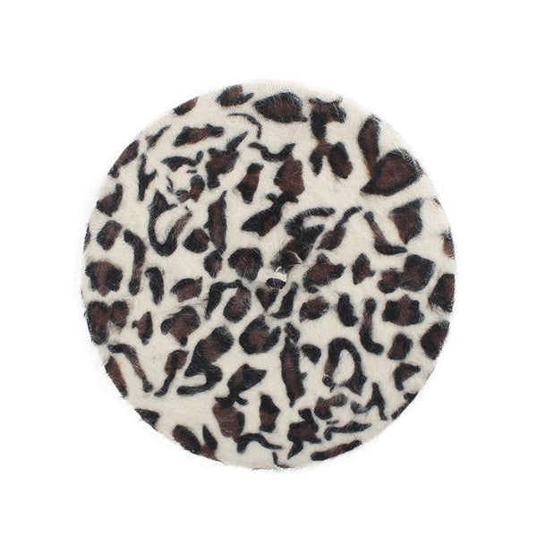 Chic Leopard Print Beret