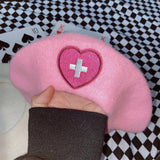 Cute Harajuku Y2K Sweet Heart Beret