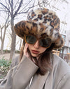 Vintage 90s Faux Fur Fluffy Bucket Hat