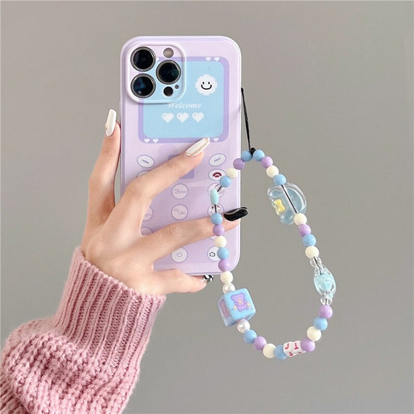 Cute Retro Phone Charm Cellphone Case