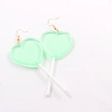 Trending Egirl Y2k Heart Lollipop Earrings