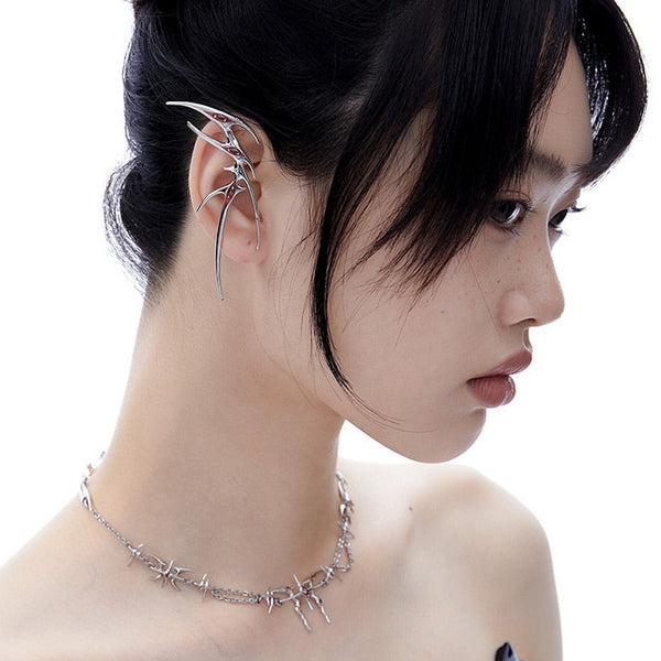 Cyberpunk Y2k Statement Clip Earrings