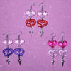 Harajuku Y2k Sweet Love Heart Drop Earrings