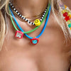 Colorful Leather Statement Chokers