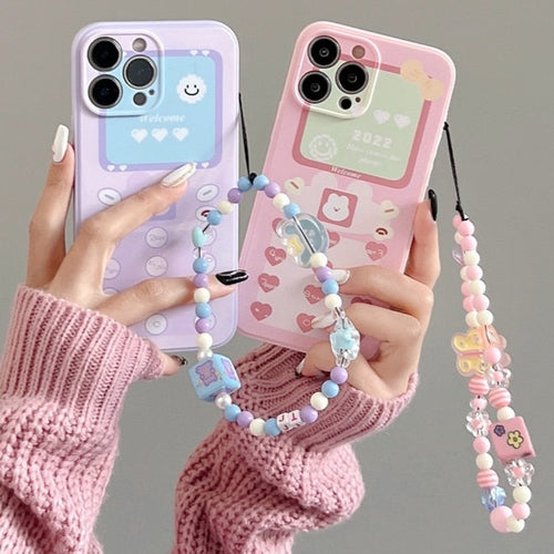 Cute Retro Phone Charm Cellphone Case