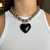 Aura Heart Pendant Choker