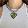 Aura Heart Pendant Choker