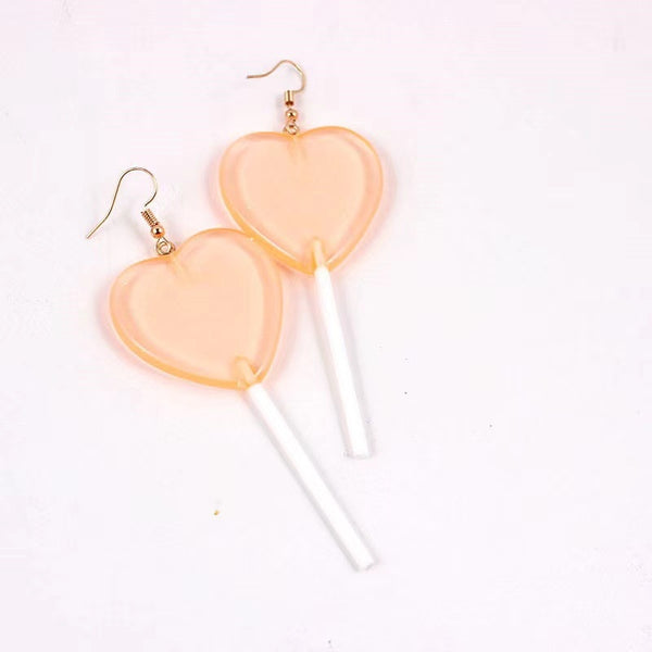 Trending Egirl Y2k Heart Lollipop Earrings