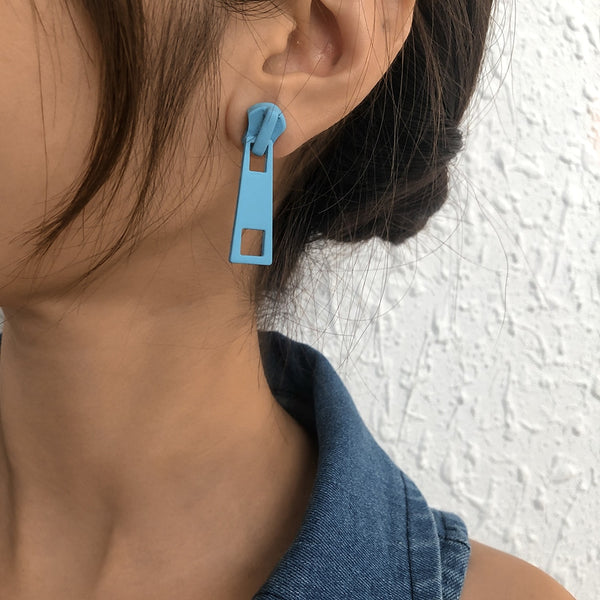 Zip it Statement Earrings