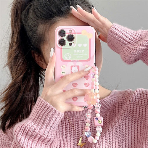 Cute Retro Phone Charm Cellphone Case