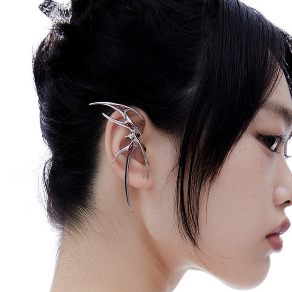 Cyberpunk Y2k Statement Clip Earrings