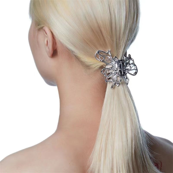 Cyber Y2k Pink Butterfly Hairclip