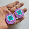 Y2k Purple Pet Egg Acrylic Earrings