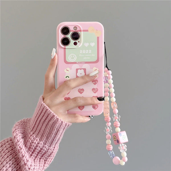 Cute Retro Phone Charm Cellphone Case