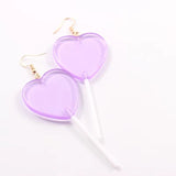 Trending Egirl Y2k Heart Lollipop Earrings