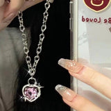 Y2k Sweetheart Crystal Necklace