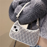 Luxury Shockproof Diamond Lattice Purse Phone Case