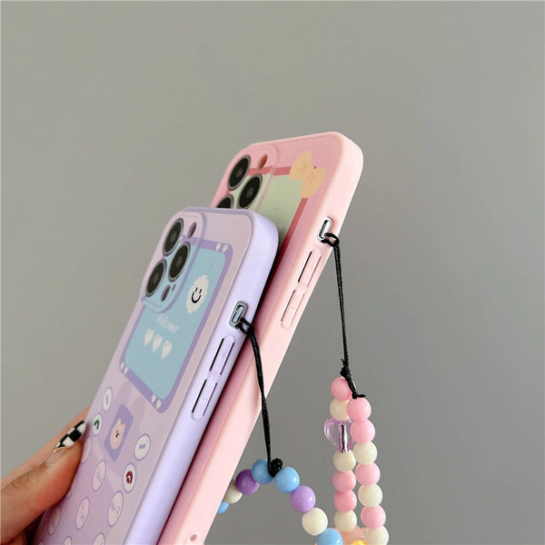 Cute Retro Phone Charm Cellphone Case