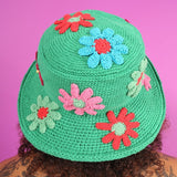 Y2k Knitted Pattern Bucket Hat