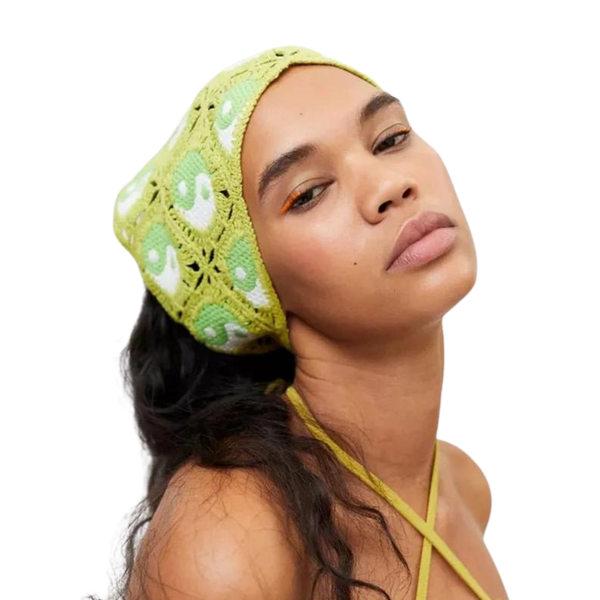 Trending Knitted  Y2k Crochet Hair Bandana