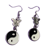 Goth Punk Y2k Yin Yang Earrings