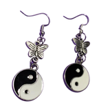 Goth Punk Y2k Yin Yang Earrings