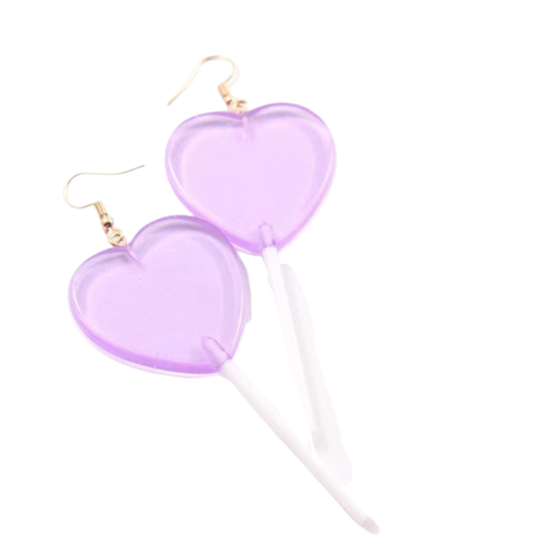 Trending Egirl Y2k Heart Lollipop Earrings