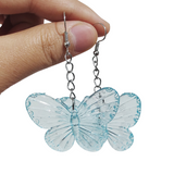 Transparent Y2k Butterfly Statement Drop Earrings