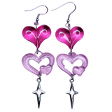 Harajuku Y2k Sweet Love Heart Drop Earrings