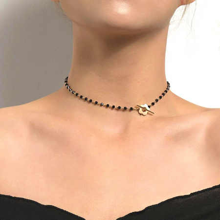 Colorful Leather Statement Chokers